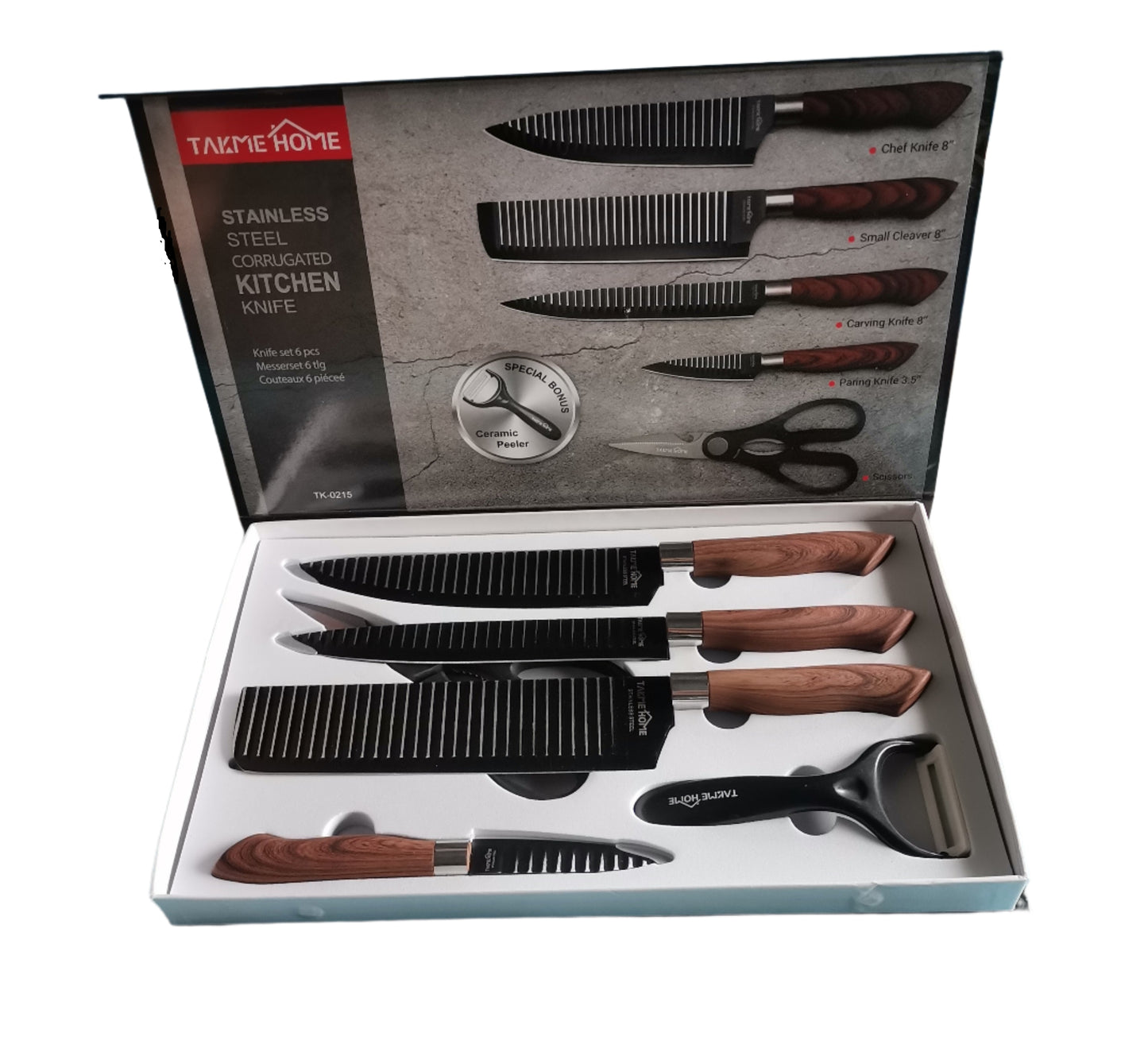 6- Piece TAKME-HOME Knife Set