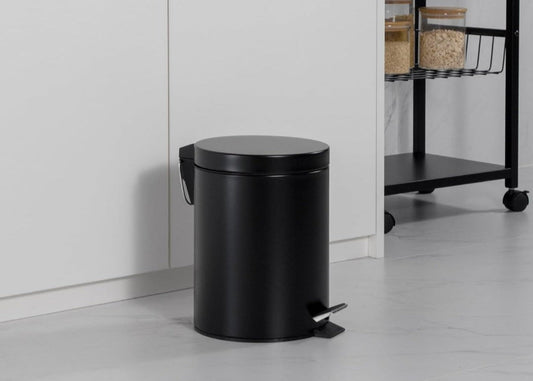 5LT Matt Black CONTINENTAL Pedal Bin