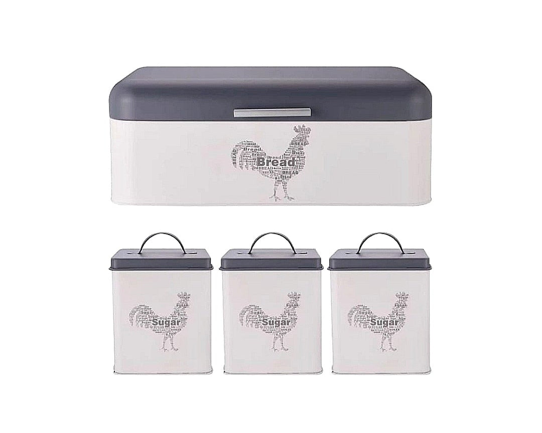 Rooster Bread Bin 4-IN-1 Set